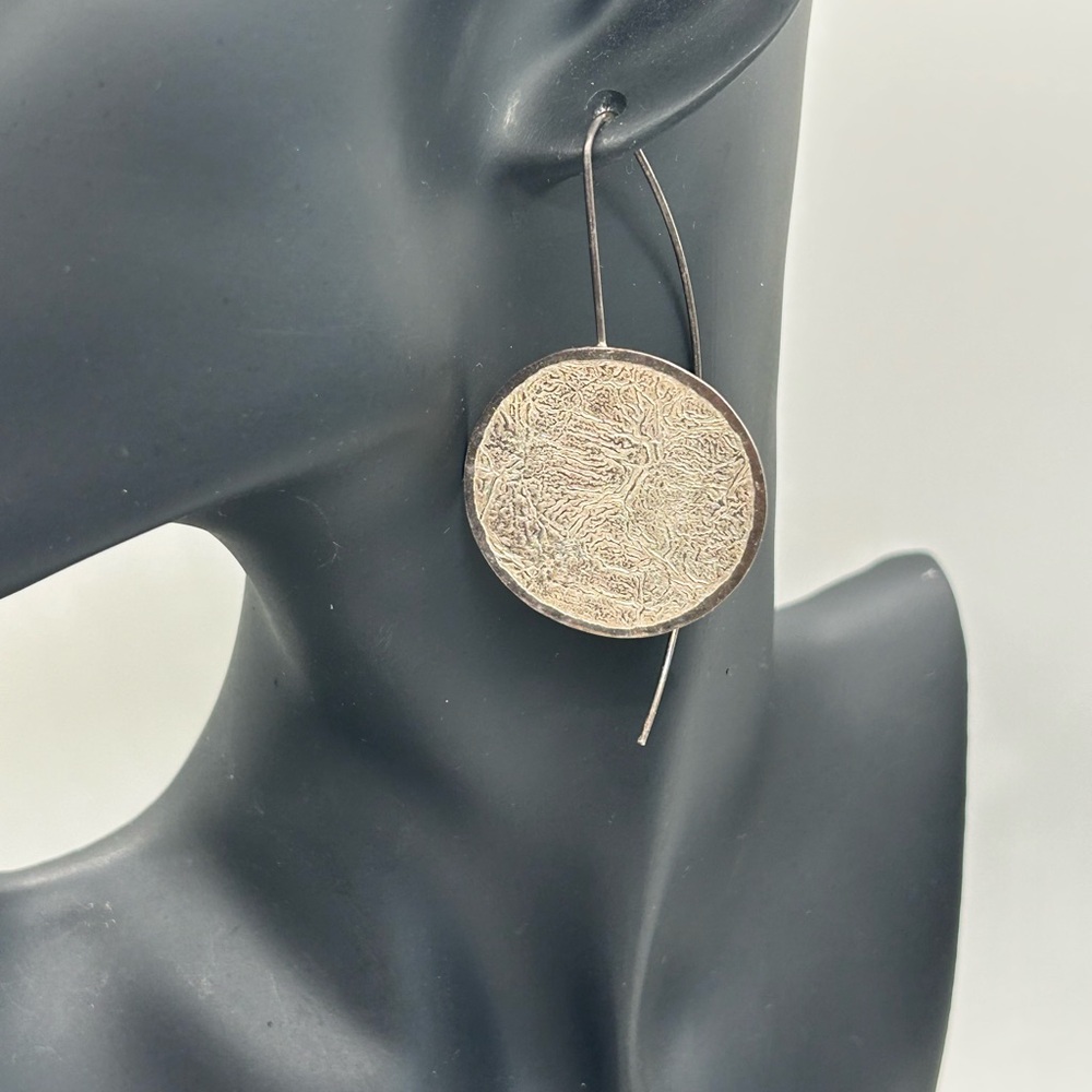 .925 Sterling Disc Earrings